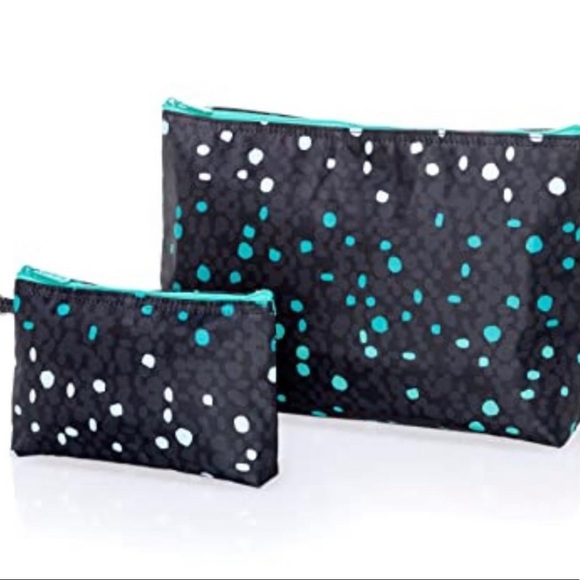 31 cool confetti crossbody organizing tote, thermal pouch set matching scarf NIP - Picture 4 of 7
